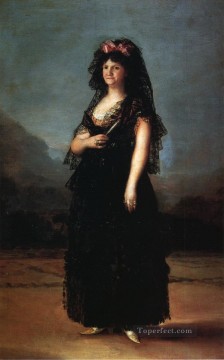 フランシスコ・ゴヤ Painting - マンティージャ・フランシスコ・デ・ゴヤを着たマリア・ルイーサ王妃